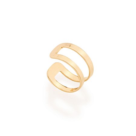 PIERCING DE PRESSÃO FOLHEADO A OURO MEIA ARGOLA LISA. MED 1,0MM ROMMANEL 526091