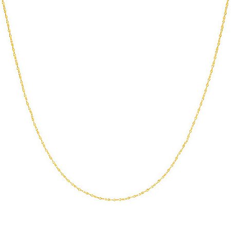 CORRENTE FOLHEADO A OURO FIO CABELO DE ANJO. MED 35/42CM ROMMANEL 530411