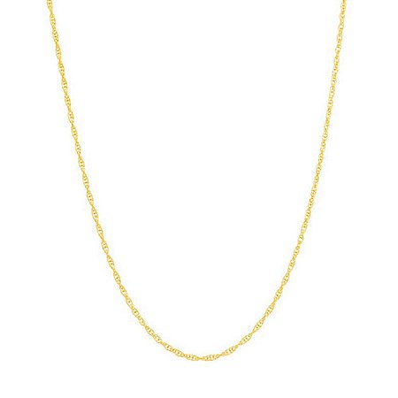 CORRENTE FOLHEADO A OURO FIO MEIA CORDA. MED 50CM ROMMANEL 530301