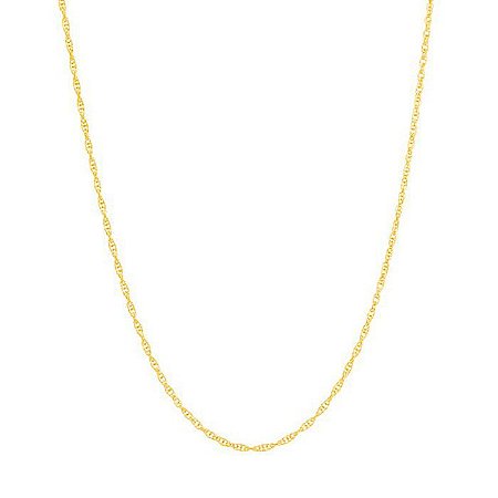CORRENTE FOLHEADO A OURO FIO MEIA CORDA. MED 42CM ROMMANEL 530300