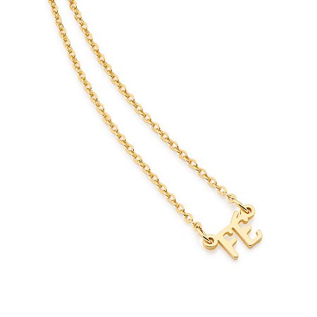 GARGANTILHA FOLHEADO A OURO FÉ. MED 50CM ROMMANEL 531707
