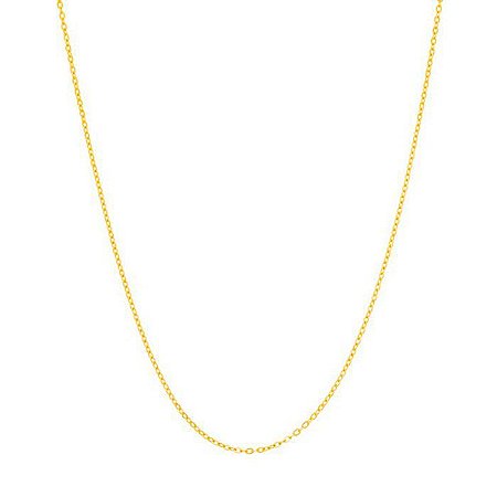 CORRENTE FOLHEADO A OURO FIO CADEADO BATIDO. MED 50CM ROMMANEL 530308