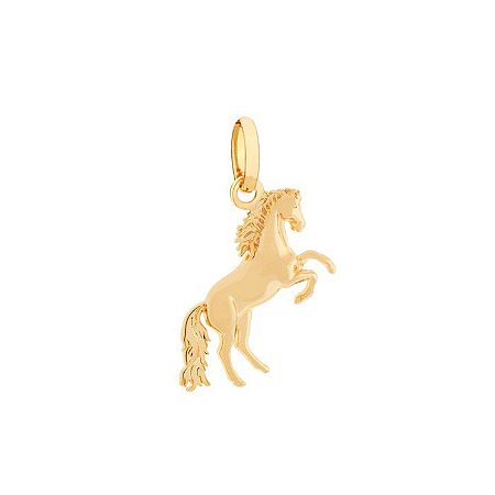PINGENTE MASCULINO FOLHEADO A OURO CAVALO. MED. 2,50MM ROMMANEL 542046