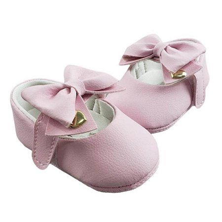 Sapatinho Princesa com Lacinho - Rosa