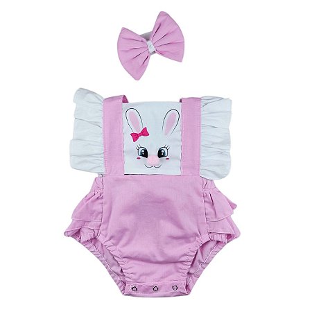 Romper Páscoa Menina Coelhinha