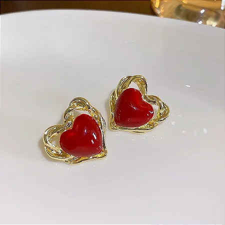 Brinco Vanity Vermelho