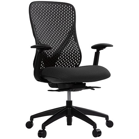 Cadeira de Escritório Comfy Nyx Encosto PA Preto Assento Deslizante Preto Mecanismo Syncro