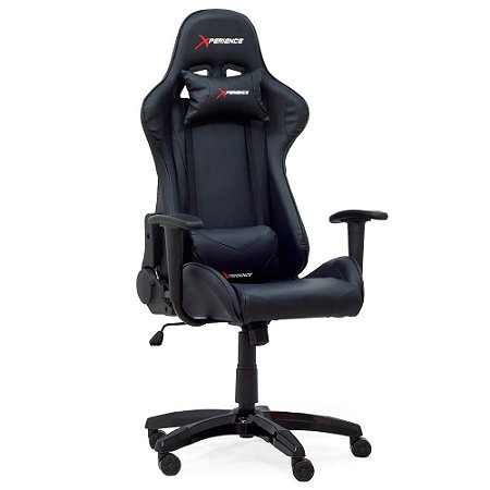 Cadeira Gamer Xperience PRO Preta, Base Giratoria e Sistema de Inclinacao Avancado