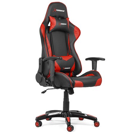 Cadeira Gamer Xperience PRO Vermelha, Base Giratoria e Sistema de Inclinacao Avancado