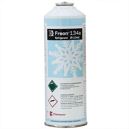 Gás Refil R134A Freon 750g Chernous