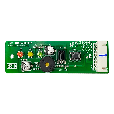 Placa Display Receptora 79037232 Piso Teto 42XQW 24000 - 60000 Btus Midea Carrier Tempstar Admiral Silvermaxi Maxiflex