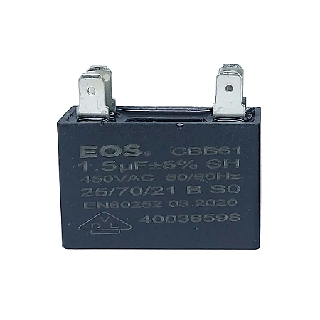 Capacitor para Ar Condicionado quadrado 1,5 μF EOS