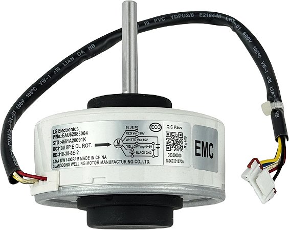 Motor Ventilador Evaporadora Inverter 7000 - 24000 BTUs EAU62983004 EAU62004010 Dual Inverter LG
