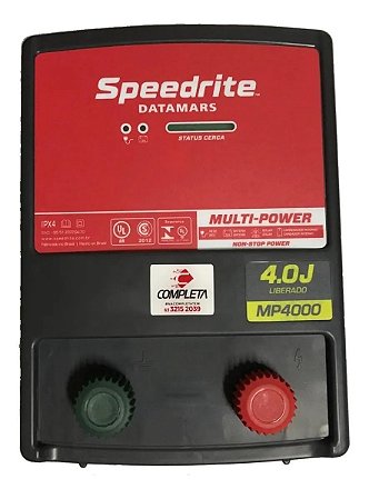 Eletrificador Cerca Elétrica Rural MP4000 - Speedrite