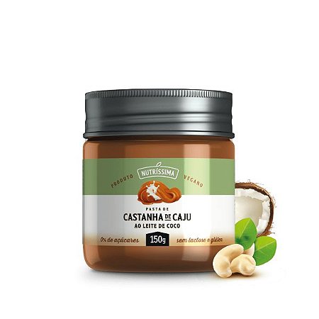 Pasta De Castanha ao Leite de Coco Vegana 450g - Nutríssima