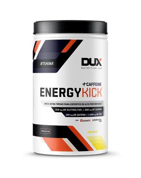 Pré e Intra Treino Energy Kick Caffeine Limão - Pote 1kg Dux