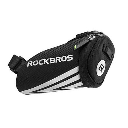 BOLSA DE SELIM CLIP PRETA ROCKBROS a vista r$ 40,50