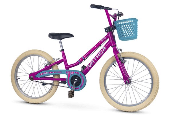 Bicicleta aro 20 Nathor Lovely rosa a vista R$ 728,00 com cupom de desconto bemvindo10 no boleto ou pix