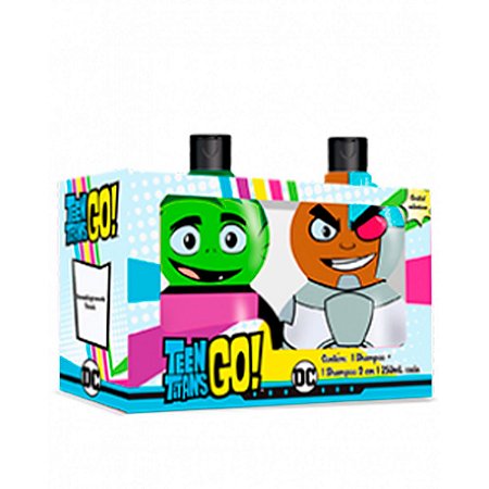 Kit Teen Titas Go Com Shampoo 250ML + Shampoo 2 em 1 250ML + Cartela de Adesivos