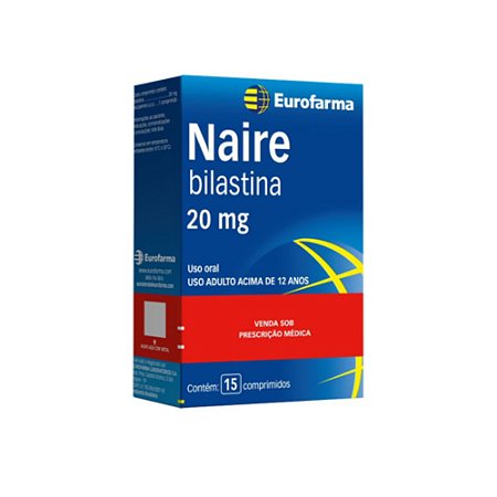 Naire bilastina 20mg 15 comprimidos Eurofarma