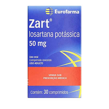 Zart 50mg 30 comprimidos Eurofarma