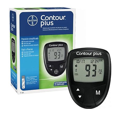 Monitor de Glicemia Contour Plus Kit Completo BAYER