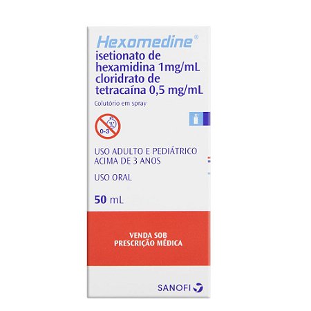 Hexomedine 1mg + 0,5mg Spray Colutório 50ml MANTECORP/FARMASA