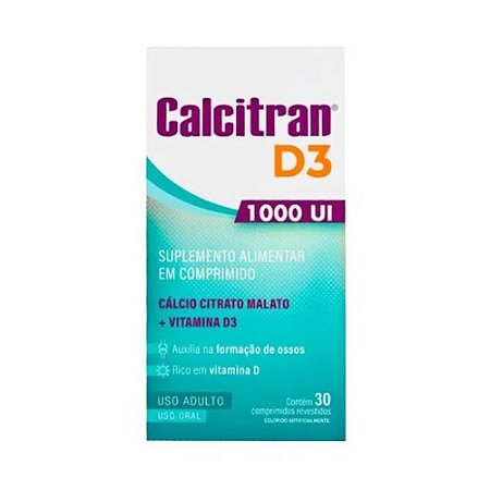 Calcitran D3 1.000UI 30 Comprimidos FARMOQUÍMICA