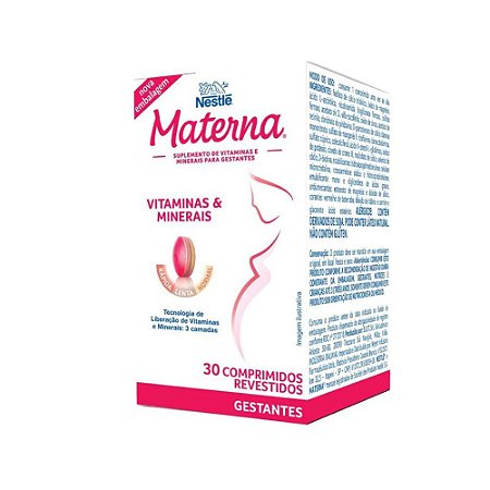 Materna Polivitamínico para Gestantes 30 comprimidos Nestlé