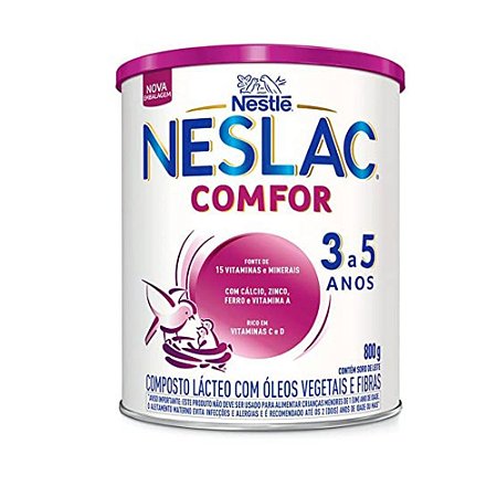 NESLAC COMFOR 800G 3+ de 3 a 5 anos Nestlé