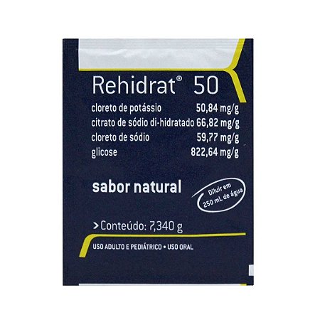 Rehydron Sabor Natural c/50 sachês de 26gr SUPLAN