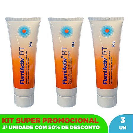 Kit Com 3 FlamiActiv® RT 50 % De Desconto na 3ª unidade
