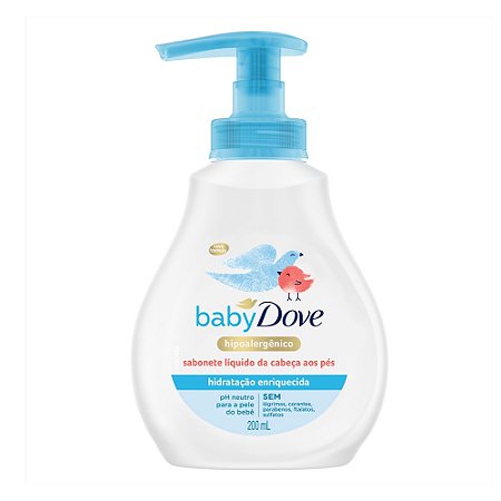 Sabonete Líquido Dove Baby Hidratação Enriquecida com 200ml Unilever