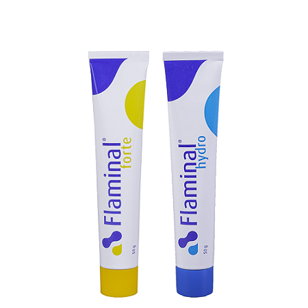 Kit  1 Flaminal® Forte + 1 Flaminal® Hydro  Alginogel Antimicrobiano e Cicatrizante