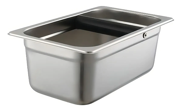 CAIXA RESERVATORIA DE BORRA DE CAFÉ AÇO INOX 304