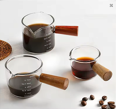 DOSADOR MEDIDOR DE VIDRO 75ml PARA USO BARISTA