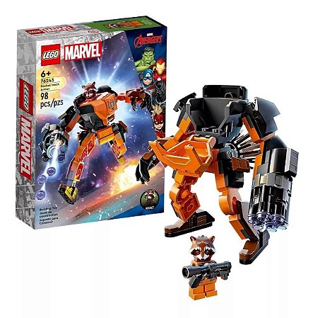 Lego 76243 - Armadura Robo do Rocket - Lego Marvel