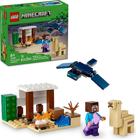 Lego 21251 - Expediçao Do Steve Ao Deserto - Lego Minecraft
