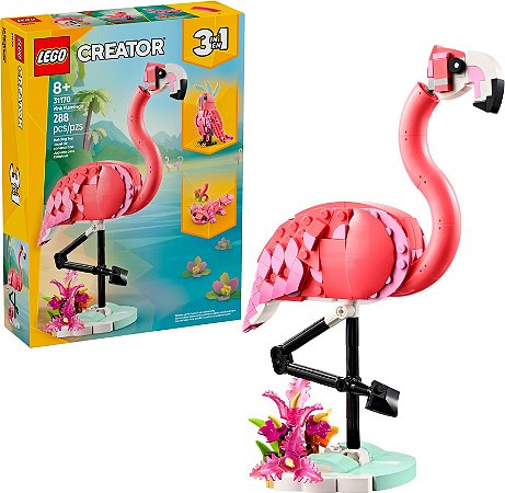 Lego 31170 - Animal Selvagem Flamingo Rosa - Lego Creator