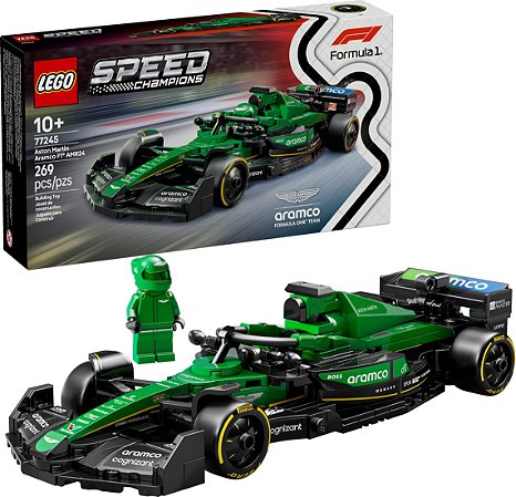 Lego 77245 - Carro de Corrida Aston Martin Aramco F1 AMR24 - Lego Speed Champions