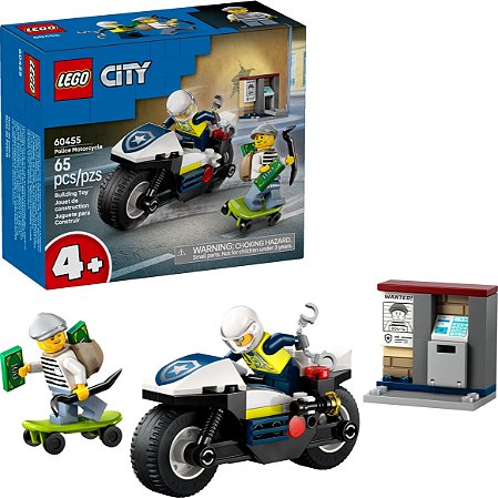 Lego 60455 - Perseguiçao com Moto da Polícia - Lego City