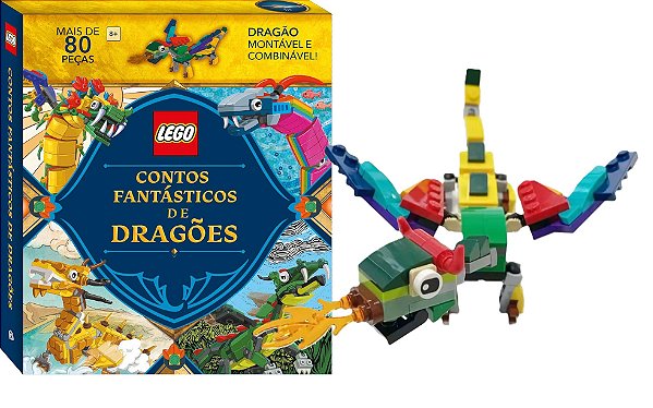 Livro Lego Contos Fantasticos de Dragoes