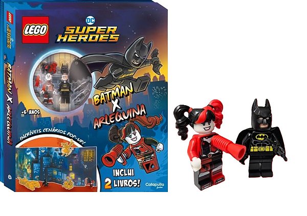 Livro Lego Super Herois DC Batman vs Arlequina