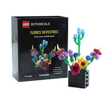 Livro Lego Botanicals Flores Silvestres crie seu Mini Buque