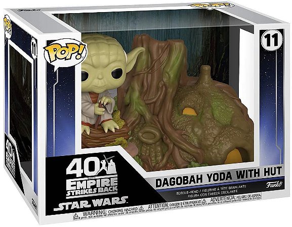 Funko Pop #11- Dagobah Yoda With Hut - O Império Contra-Ataca - Star Wars