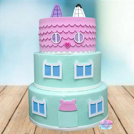 Bolo Fake Casa da Gabby / Festa Mágica