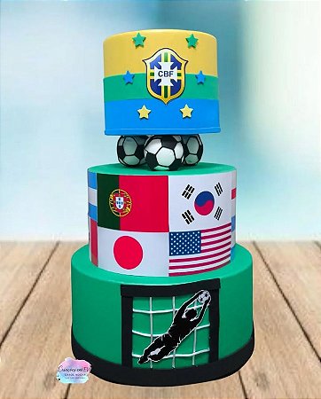 Bolo Fake Copa do Mundo 2026