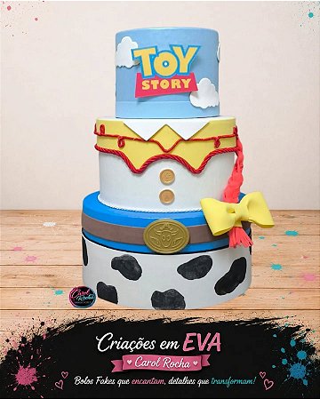 Bolo Fake Jessie para Decoração Festas
