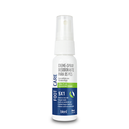 Creme-spray desodorante 5x1 para os pés - Vegano - 30 ml