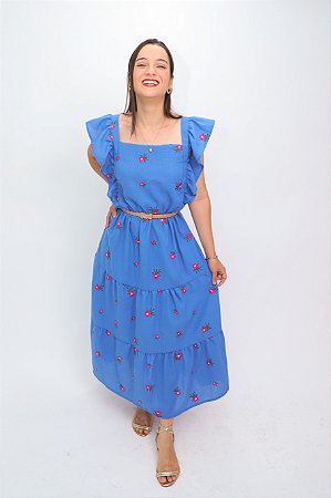 Vestido Viviane - Azul